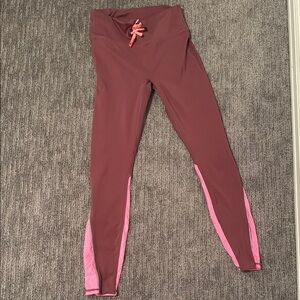 Women Pink and Purple Leggings